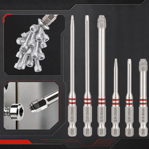 6PCS Magnetic Hex Shank Screwdriver Bits Set