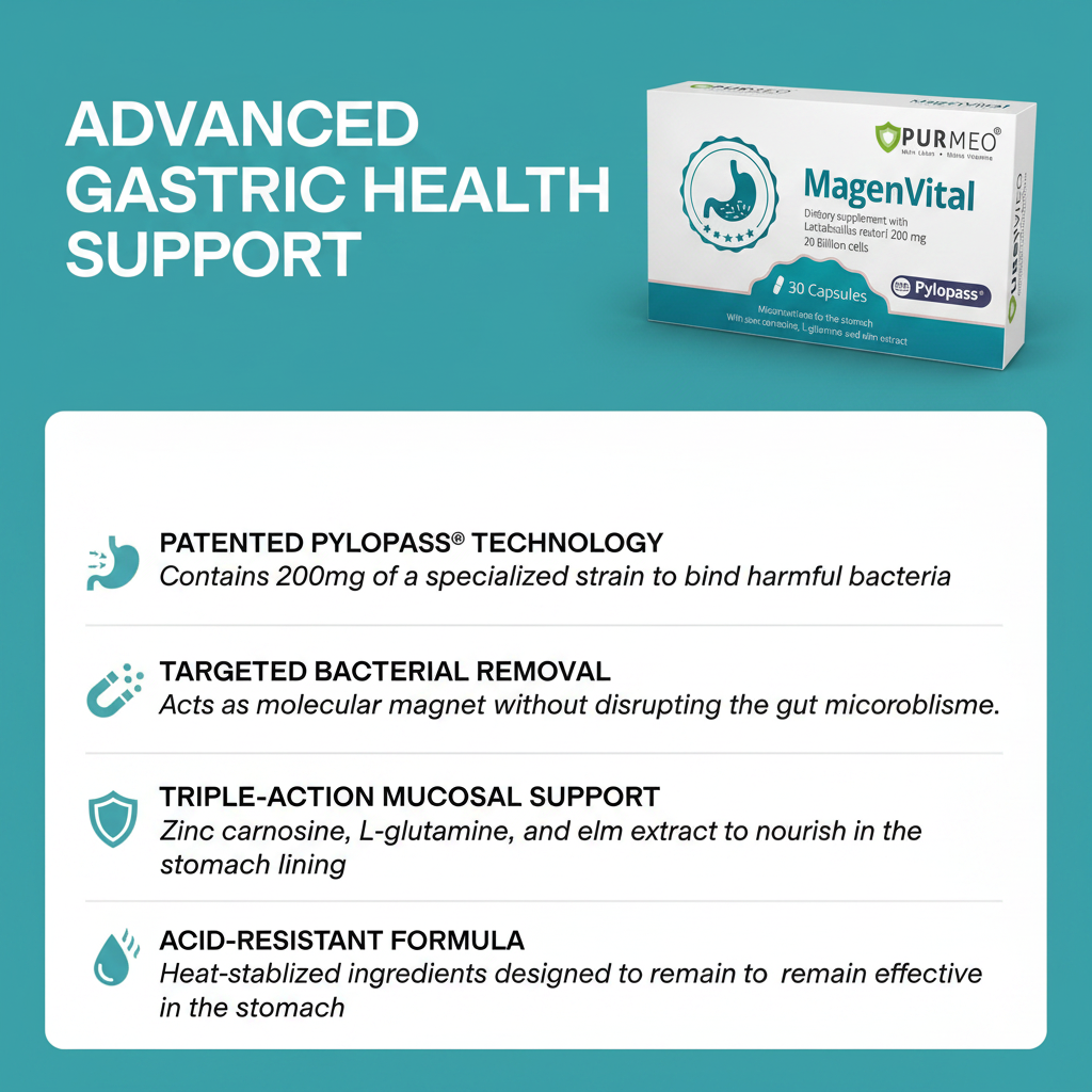 SolSonic MagenVital | 5-in-1 High Potency H. Pylori Probiotic