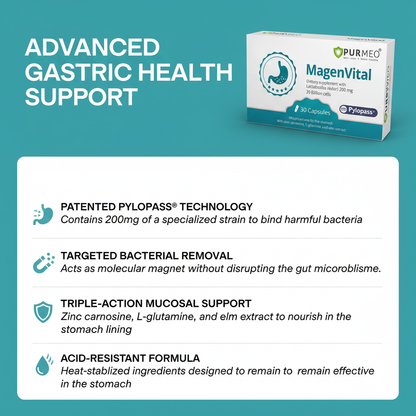 SolSonic MagenVital | 5-in-1 High Potency H. Pylori Probiotic